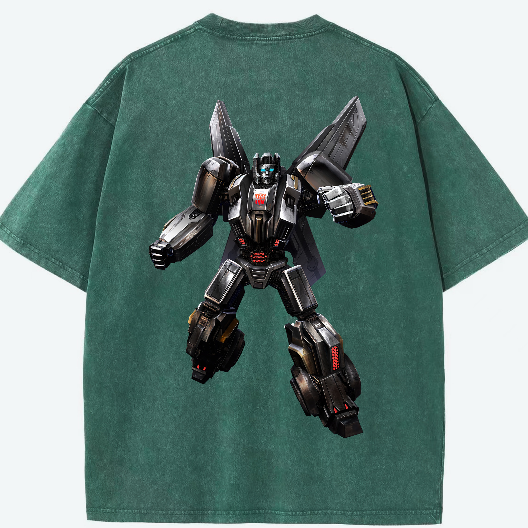 （画像用） Transformers トランスフォーマー 綿100% ヴィンテージ風 半袖Tシャツ（背面プリント）